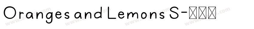 Oranges and Lemons S字体转换